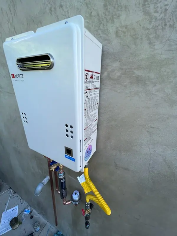 Tankless water heater installation for Orchard Homes homes