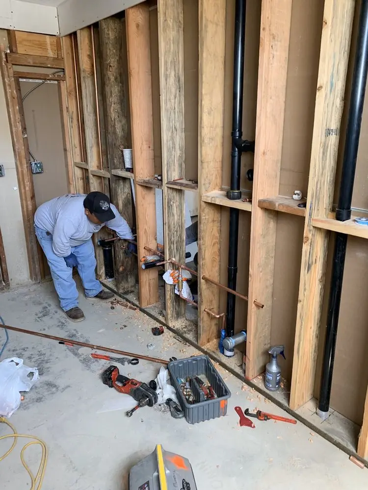 Commercial rough-in plumbing for Water Heater Replacement in Orchard Homes